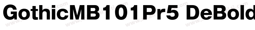 GothicMB101Pr5 DeBold字体转换
